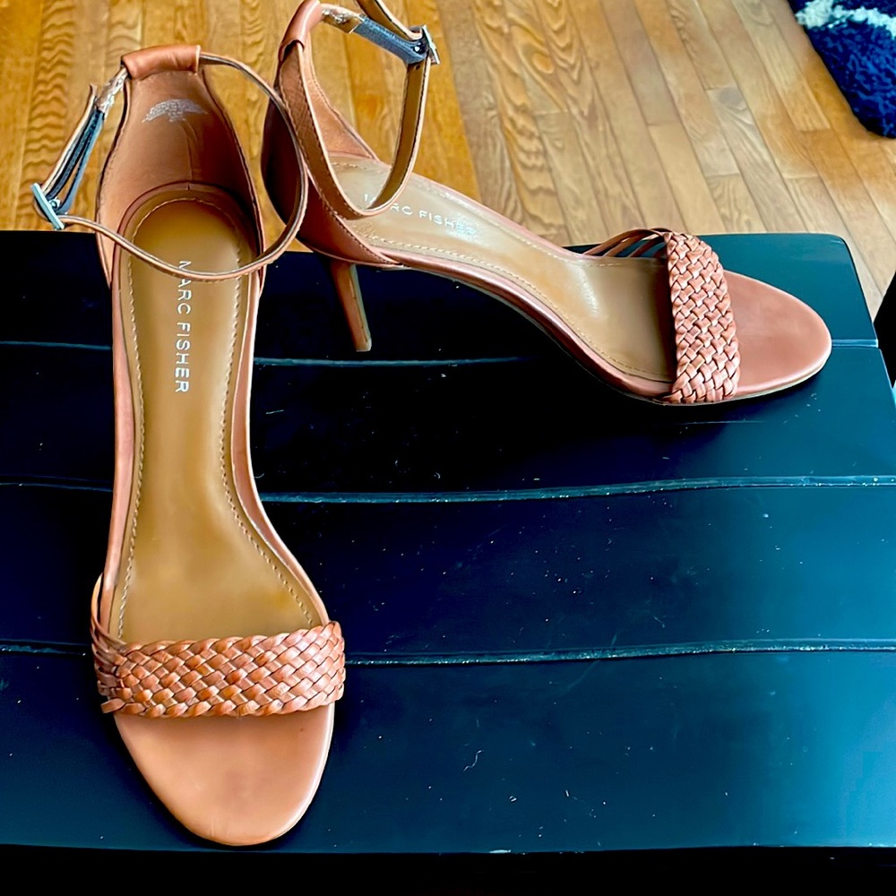 Marc Fisher Sandal with Woven Toe Strap